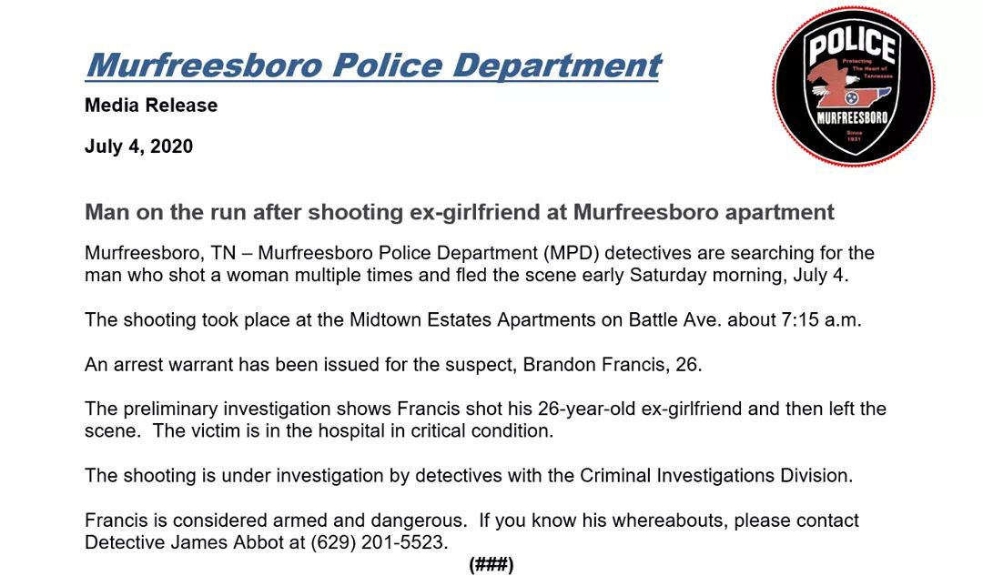 Alleged shooter on the run